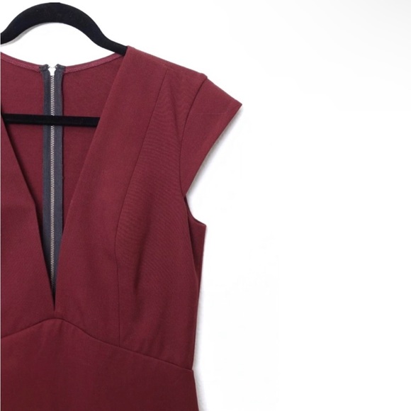 Mason X Barney’s New York Wine Cap Sleeve Shift Dress Size 4 NWT - Picture 6 of 8